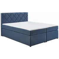 Carryhome POSTEL BOXSPRING, 160/200 cm, tmavě modrá