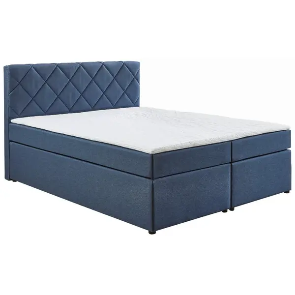Carryhome POSTEL BOXSPRING, 160/200 cm, tmavě modrá