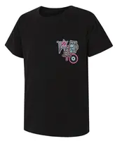 Husky Tee Patch K 140, black Dětské bavlněné triko