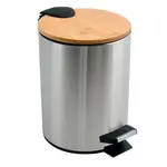 Spirella Spirella pedálový odpadkový kôš adonis kartáčovaná oceľ bambusové veko 3 l 10.00007