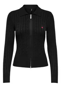 Černý cardigan Only s dlouhým rukávem