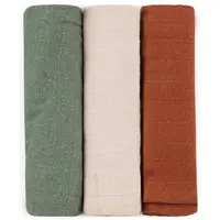 Petite&Mars Moussy látkové pleny Earth Tones 68 x 68 cm 3 ks