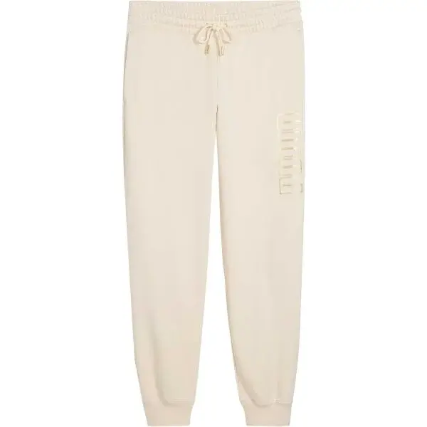 Puma MAXIMAL METALLIC COMFORT FL Dámske tepláky, béžová, veľkosť