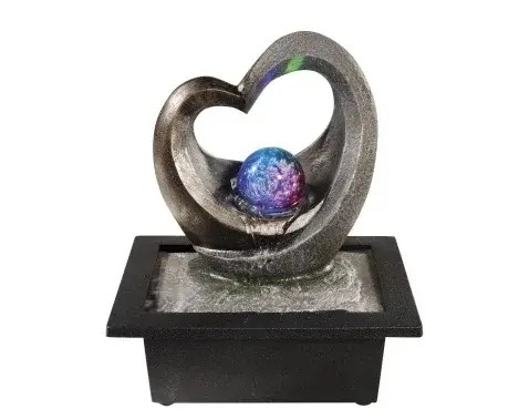 Vodná fontána LED RGB Lumineo srdce%