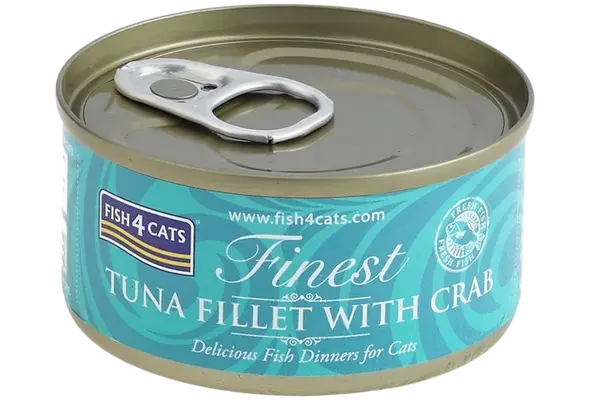 FISH4CATS Konzerva pro kočky Finest tuňák s krabem 70 g