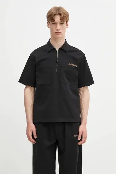 Bavlněné polo tričko No Problemo Mini Problemo SS Work Shirt - Twill