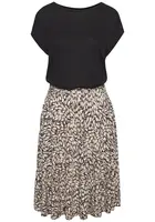 BUFFALO Šaty  béžová / svetlobéžová / čierna