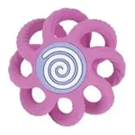 NUBY Kousátko kulička silikonová 3m + růžová