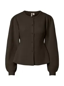 PIECES Kardigán 'PCSilly'  tmavohnedá