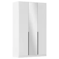 Rauch Möbel ŠATNÍ SKŘÍŇ S OTOČNÝMI DVEŘMI, barvy stříbra, bílá, tmavě šedá, 136/229/54 cm