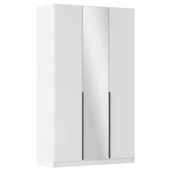 Rauch Möbel ŠATNÍ SKŘÍŇ S OTOČNÝMI DVEŘMI, barvy stříbra, bílá, tmavě šedá, 136/229/54 cm