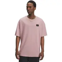 Under Armour HEAVYWEIGHT WOVEN LABEL Pánske tričko s dlhým rukávom, ružová, veľkosť M