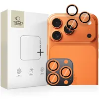 Tech-Protect CamRing Fit ochranné sklo na kameru na iPhone 14/15/16/17 Pro / Max, oranžové