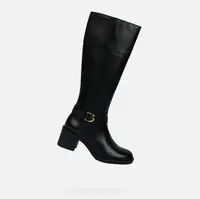 Černé dámské kozačky Geox Serilda 60