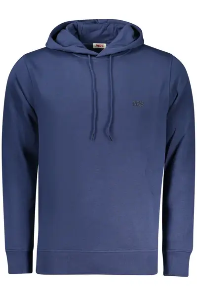 Modrá pánská mikina s kapucí