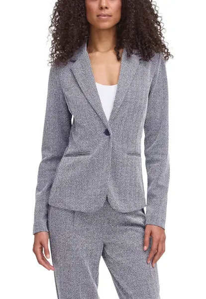 Dámské sako Ichi s geometrickým vzorem