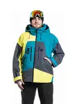 Pánská snb & ski bunda meatfly shader tyrkysová/žlutá s