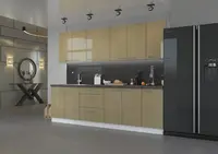 Kuchyňská linka 260 cm Lara 1 - Bílá + Cappucino lesk