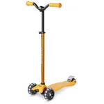 Micro MAXI DELUXE PRO LED Detská kolobežka, žltá, veľkosť