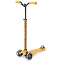 Micro MAXI DELUXE PRO LED Detská kolobežka, žltá, veľkosť