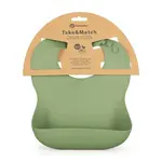 PETITE&MARS Podbradník silikónový Take&Match Sweet Pea 6m+