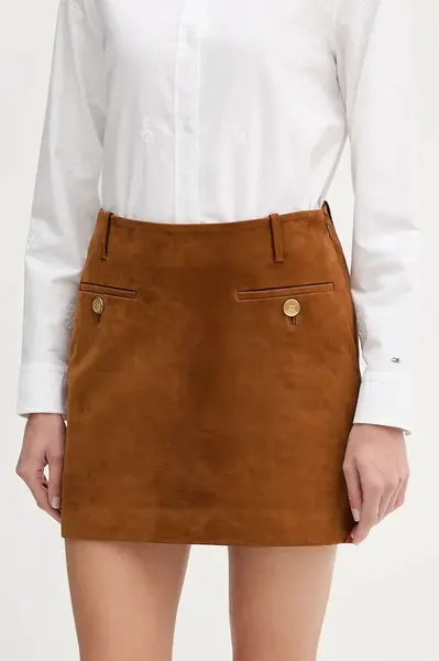 Tommy Hilfiger  Semišová sukně