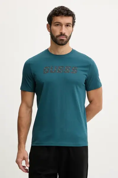 Bavlněné tričko Guess MASKA