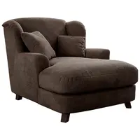 Sit & More XXL KŘESLO, textil, kompozitní dřevo, tmavě hnědá