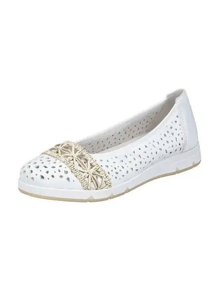 Rieker Baleríny  biela