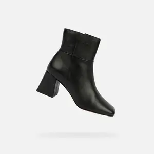 Black Women's Ankle Boots Geox Coronilla - Ladies