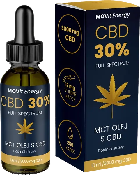 MOVIT ENERGY CBD 30% Full Spectrum MCT olej 10 ml