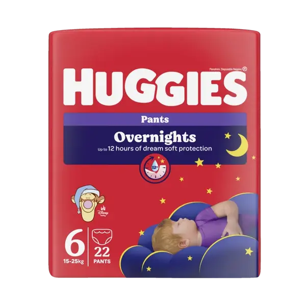 HUGGIES® Overnights Pants 6, 22 ks