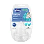 CHICCO Savička na láhev Perfect 5 Well-Being fyziologický na kaši 6m+, 2 ks