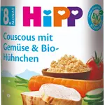 HIPP BIO Kuskus se zeleninou a kuřecím masem, od 8. měsíce 220 g