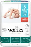 MOLTEX Pure & Nature Natahovací plenkové kalhotky Junior 9–14 kg 20 ks