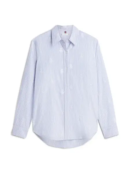 TOMMY HILFIGER Blúzka  svetlomodrá / biela