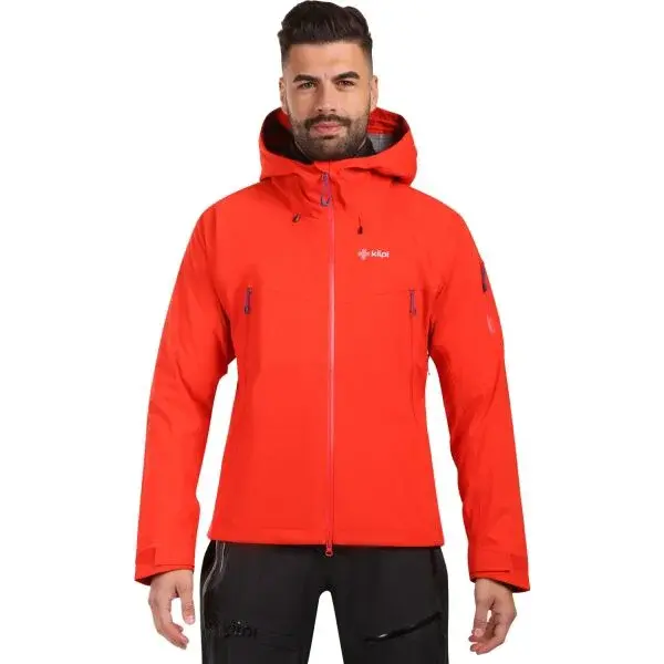 KILPI TRINITY Pánská hardshellová bunda, červená, velikost XXXL