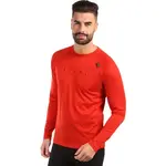 KILPI MAVORA TOP Pánské termo triko z MERINO WOOL s dlouhým rukávem, červená, velikost XXXL