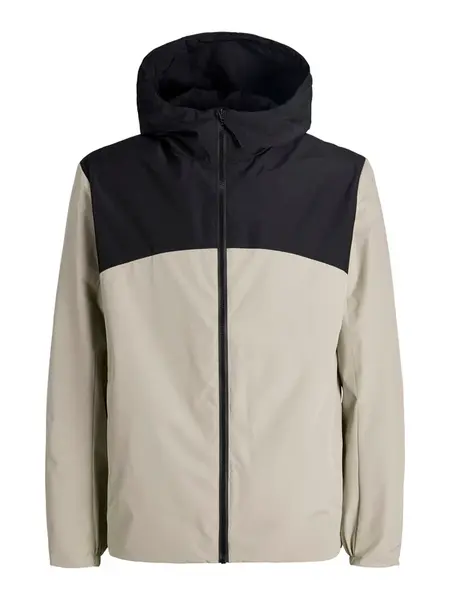 JACK & JONES Prechodná bunda 'JJESoho'  kapučíno / čierna