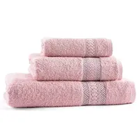 Set froté ručníků a osušky BERGER lososová 3 ks