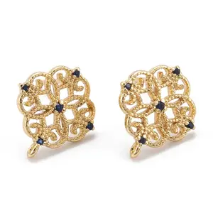 Brass Stud Earring Findings