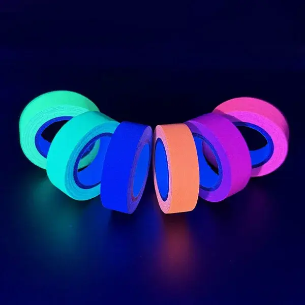 Fluorescent UV Cotton Cloth Tape