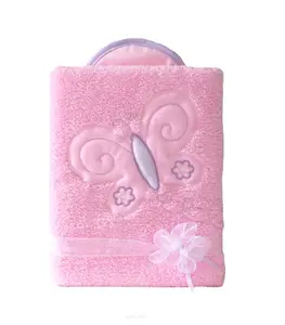 Mamo Tato Oboustranná chlupáčková dečka s vyšívkou 75 x 90 cm, Motýlek, růžová