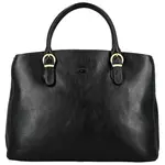 Dámska kožená kabelka do ruky čierna - Katana Siara