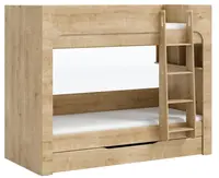 Patrová postel s úložným prostorem 90x200cm cody - dub