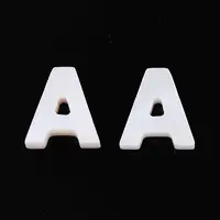 Natural Freshwater Shell Letter Charms