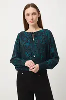 Halenka Medicine dámská, černá barva, vzorovaná