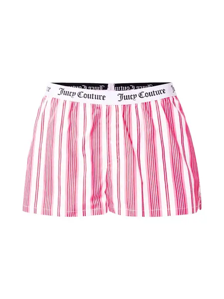Juicy Couture Pyžamové nohavice  pitaya / tmavoružová / čierna / biela