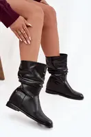 Kožené dámské kotníkové kozačky Maciejka