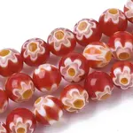 Handmade Millefiori Lampwork Beads Strands